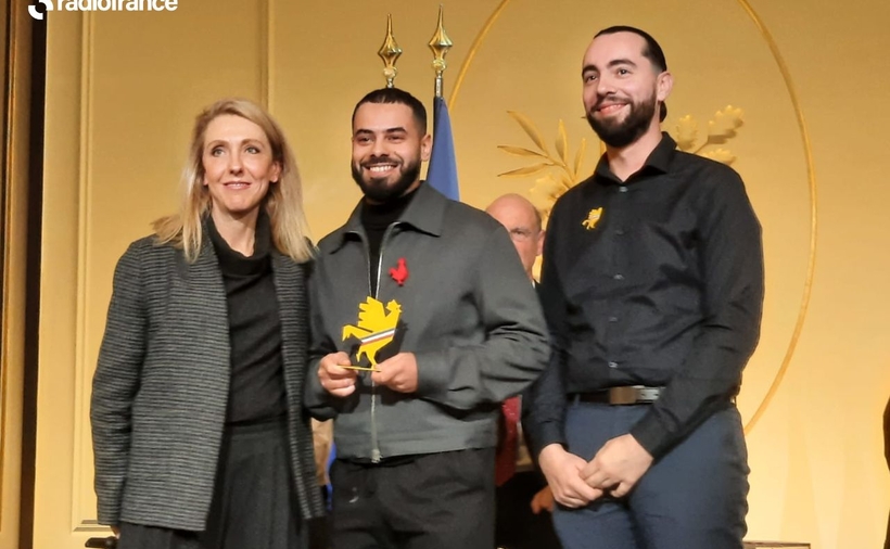 Sibyle Veil, Présidente-directrice générale de Radio France, a remis le Prix Radio France à Wassim B